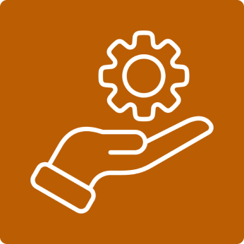 Visual representation of reducing costs or improving efficiency